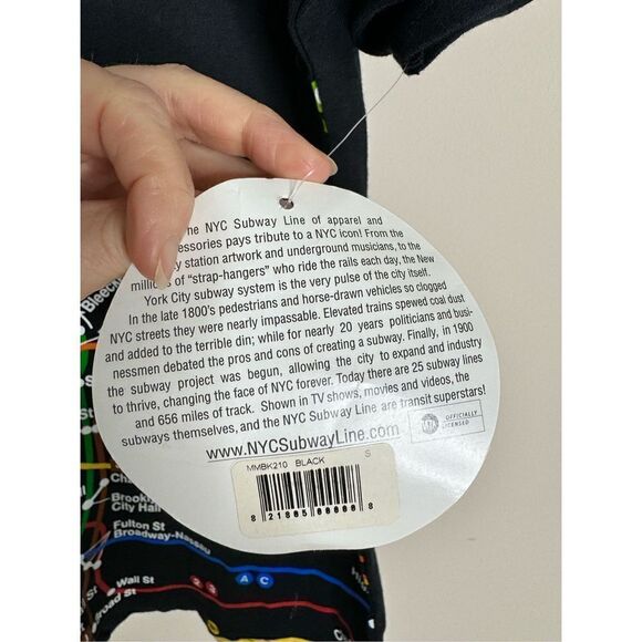 Vintage New York subway map tshirt - Picture 5 of 6